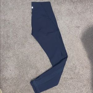 lululemon train times 7/8 tight slate grey/blue